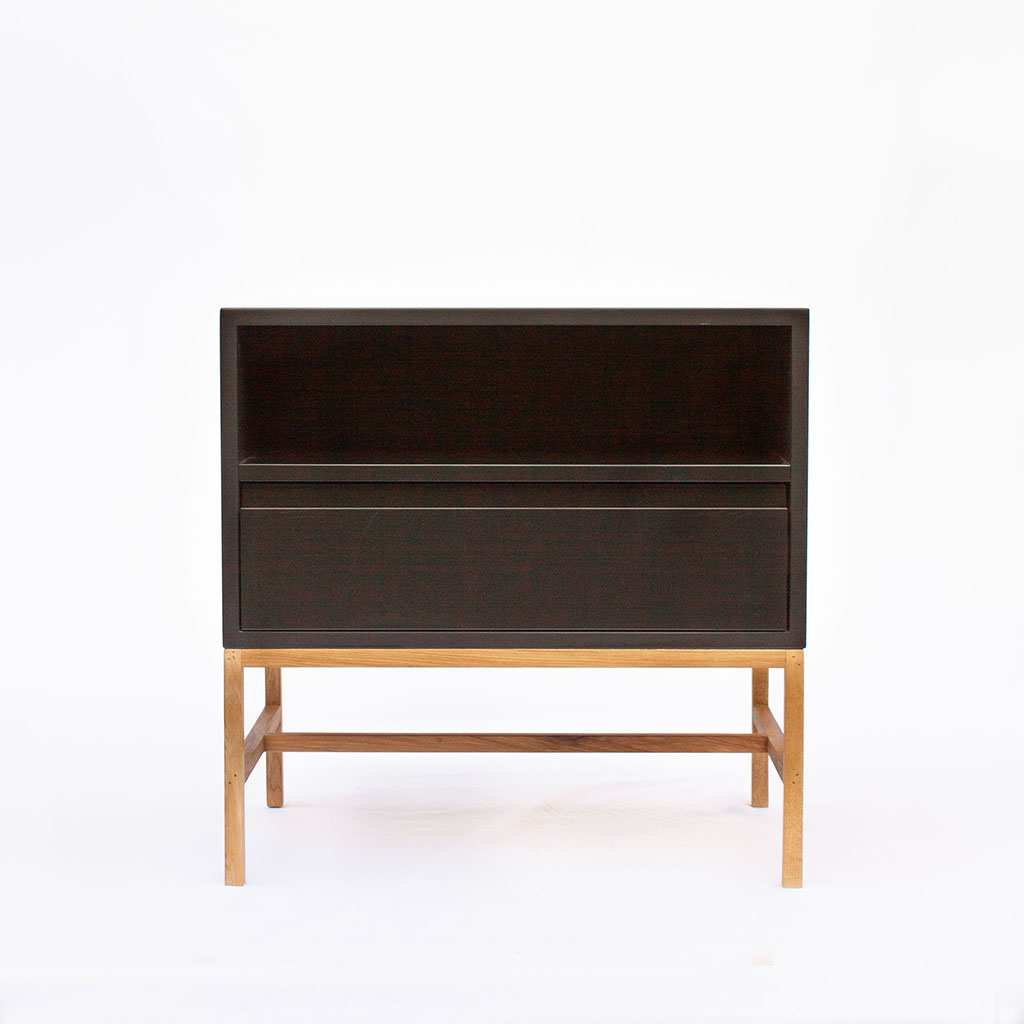 Mesa de Luz Hache - pata Madera 0,60 x 0,40 x 0,60 (h)